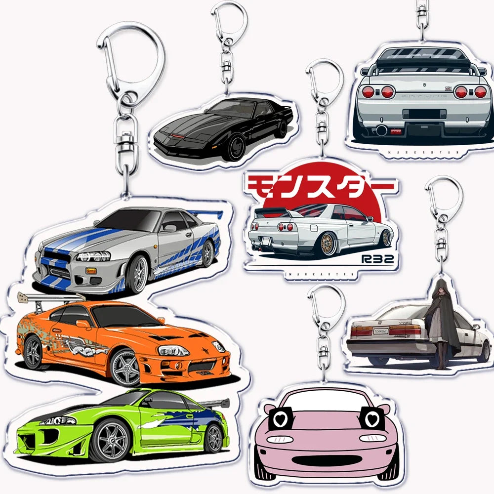 Sport Racing Cars Keychain