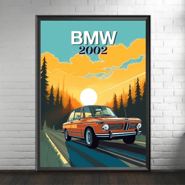 BMW Modern Poster Wall Art