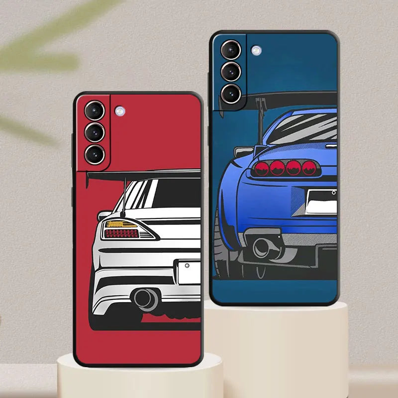 Comic Cars Samsung Phone Case