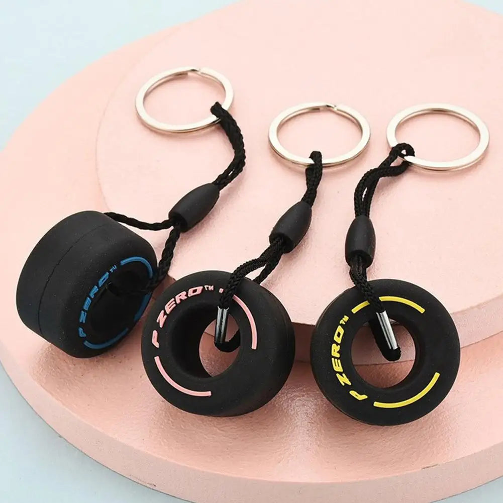 F1 Racing Tire Keychain