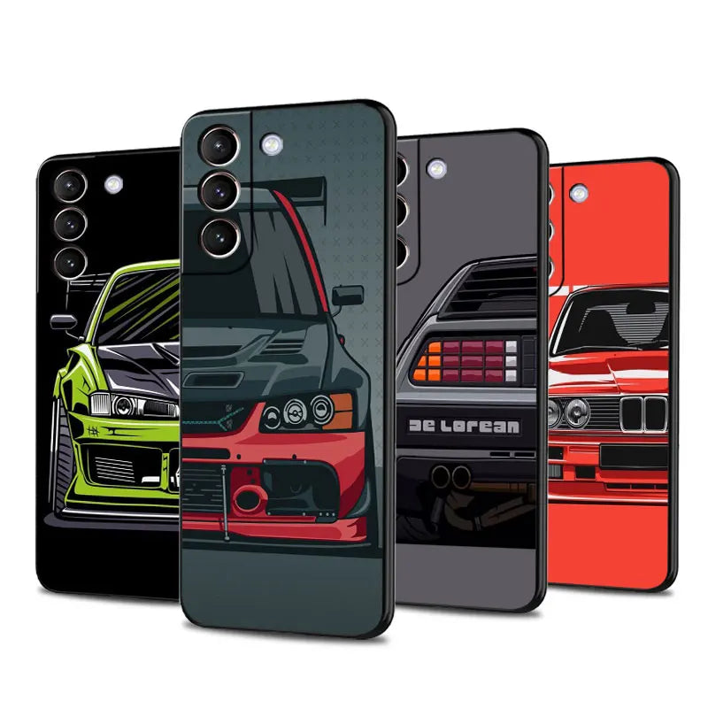 Comic Cars Samsung Phone Case