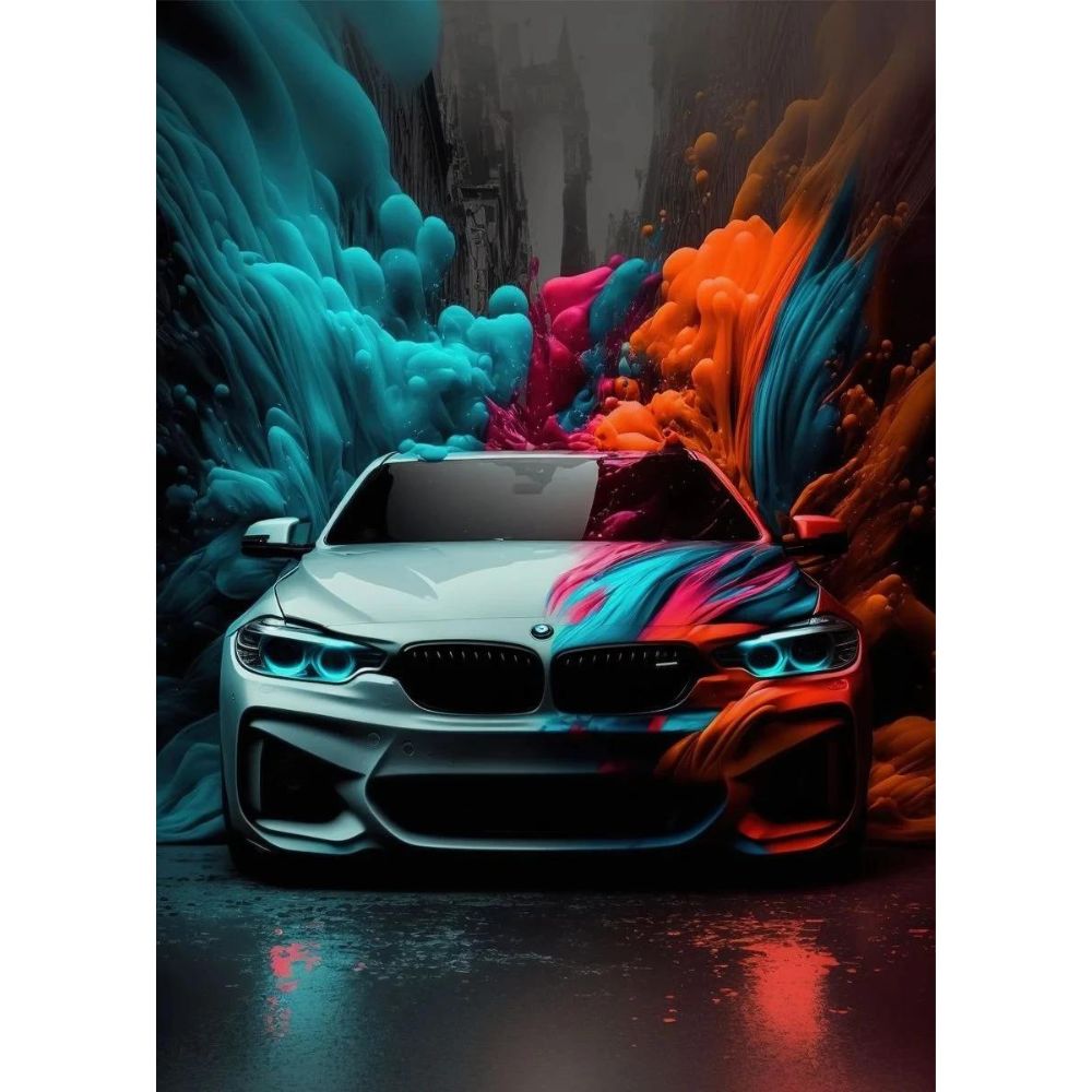 Futuristic Cars Poster Wall Art