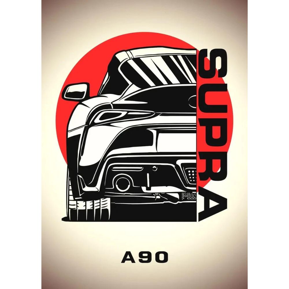 Tokyo Cars Poster Wall Art